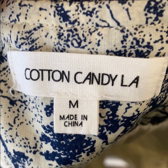 Blue print summer dress. Size Medium. - Picture 2 of 2